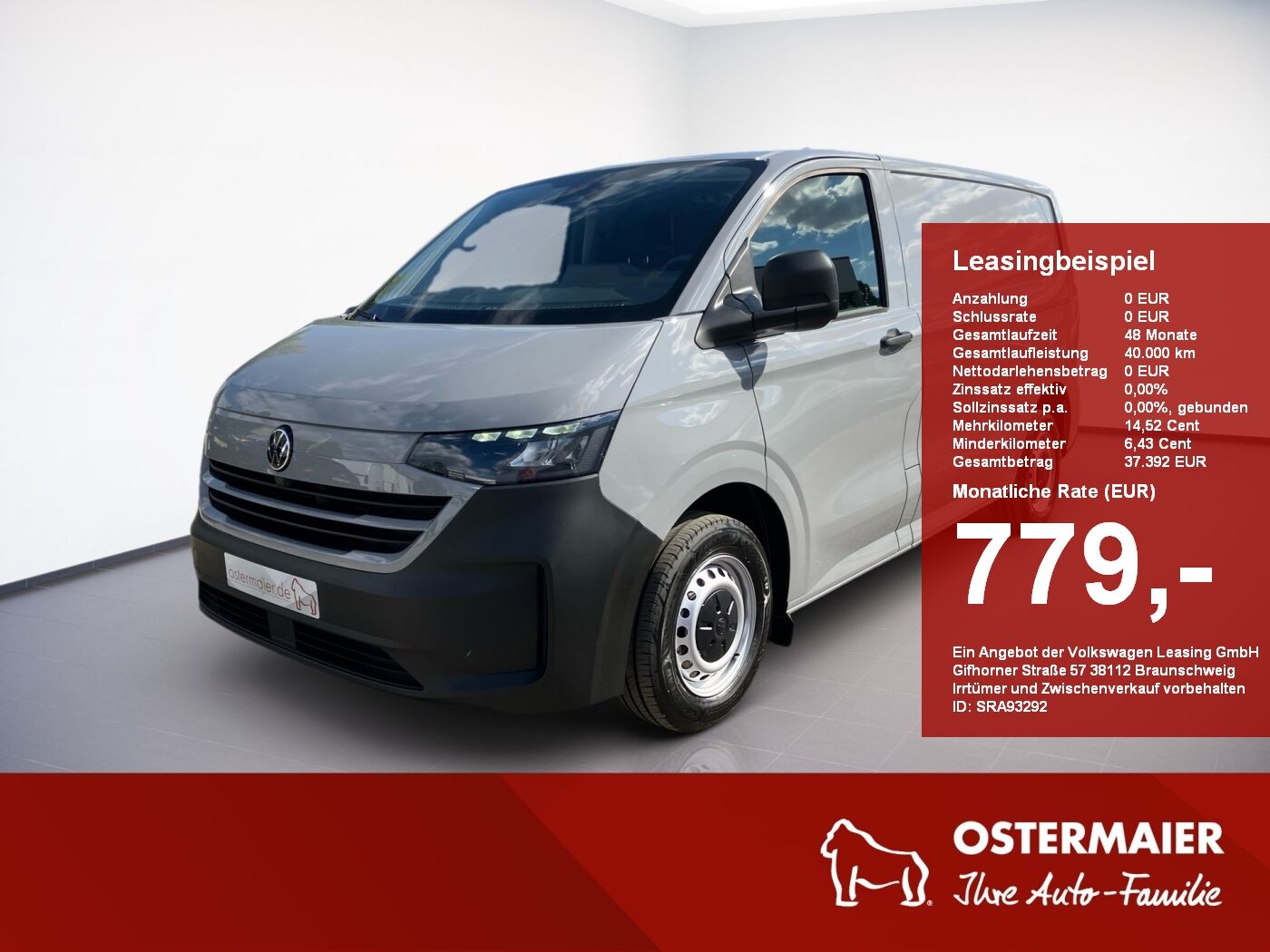 VW e-Transporter Kasten 100kW 64 kWh KR Radstand 31