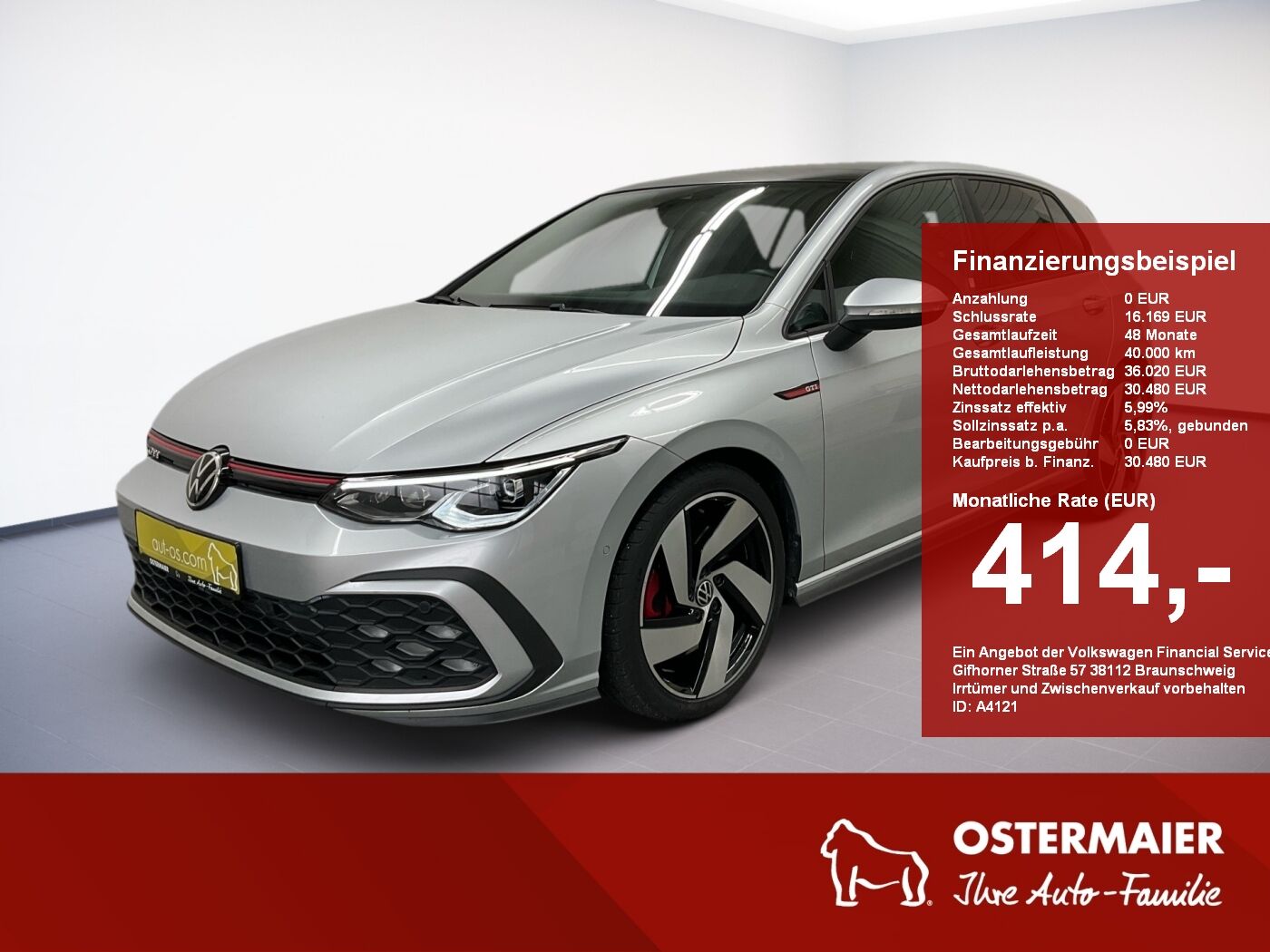 VW Golf VIII GTI 2.0TSI 245PS DSG ACC.AHK.STHZG.NAV