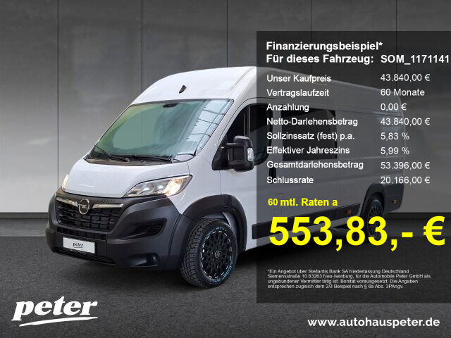 OPEL Movano Doka Kasten 6-Sitzer L4 H2 2.2D (EF Betriebsfahrzeug)