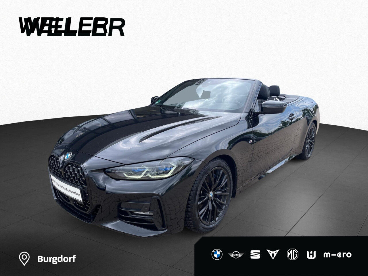 BMW 420d Cabrio M-Sport Laser HUD H/K ACC RFK AHK Navi