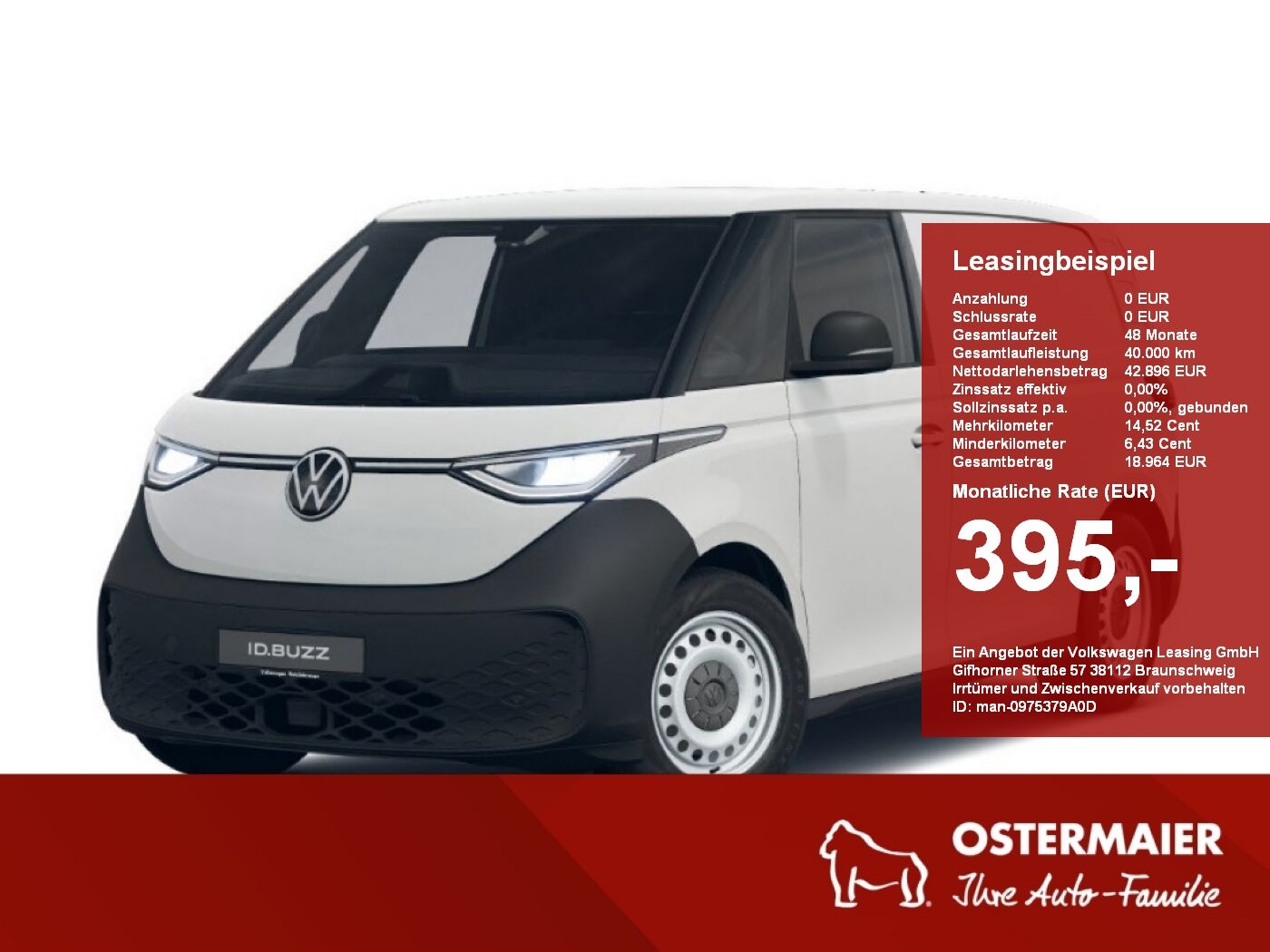 VW ID.Buzz Cargo Pure 170PS 59kWh LED,CLIMATRONIC,M
