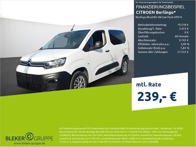 Citroen Berlingo BlueHDi 100 Live Pack MPV M