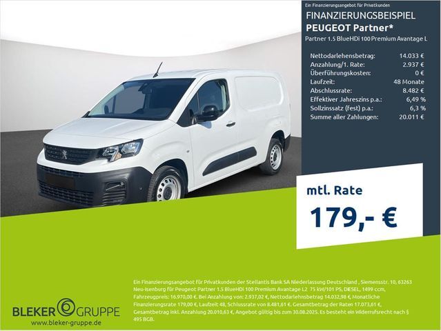 Peugeot Partner 1.5 BlueHDi 100 Premium Avantage L2
