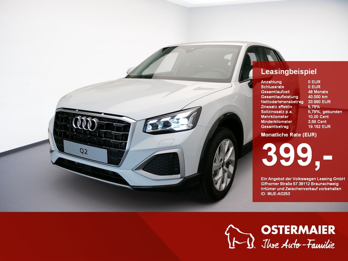 Audi Q2 Advanced 35TFSI 150PS S tronic MATRIX.MMI-NAV