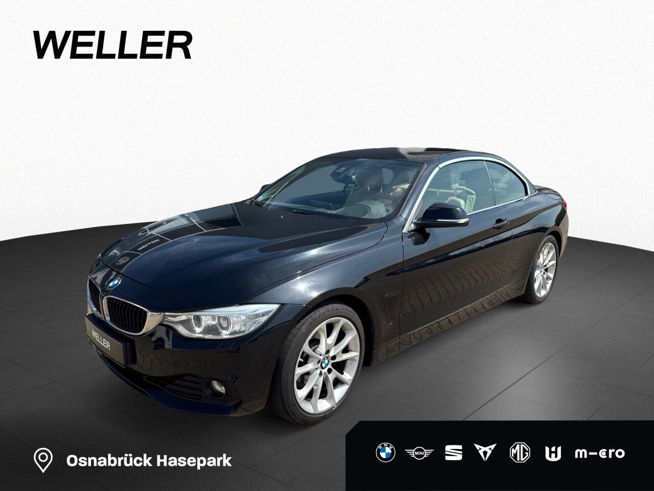BMW 430d Cabrio Nav Klima RFK Temp NUR GEWERBE HUD PDC