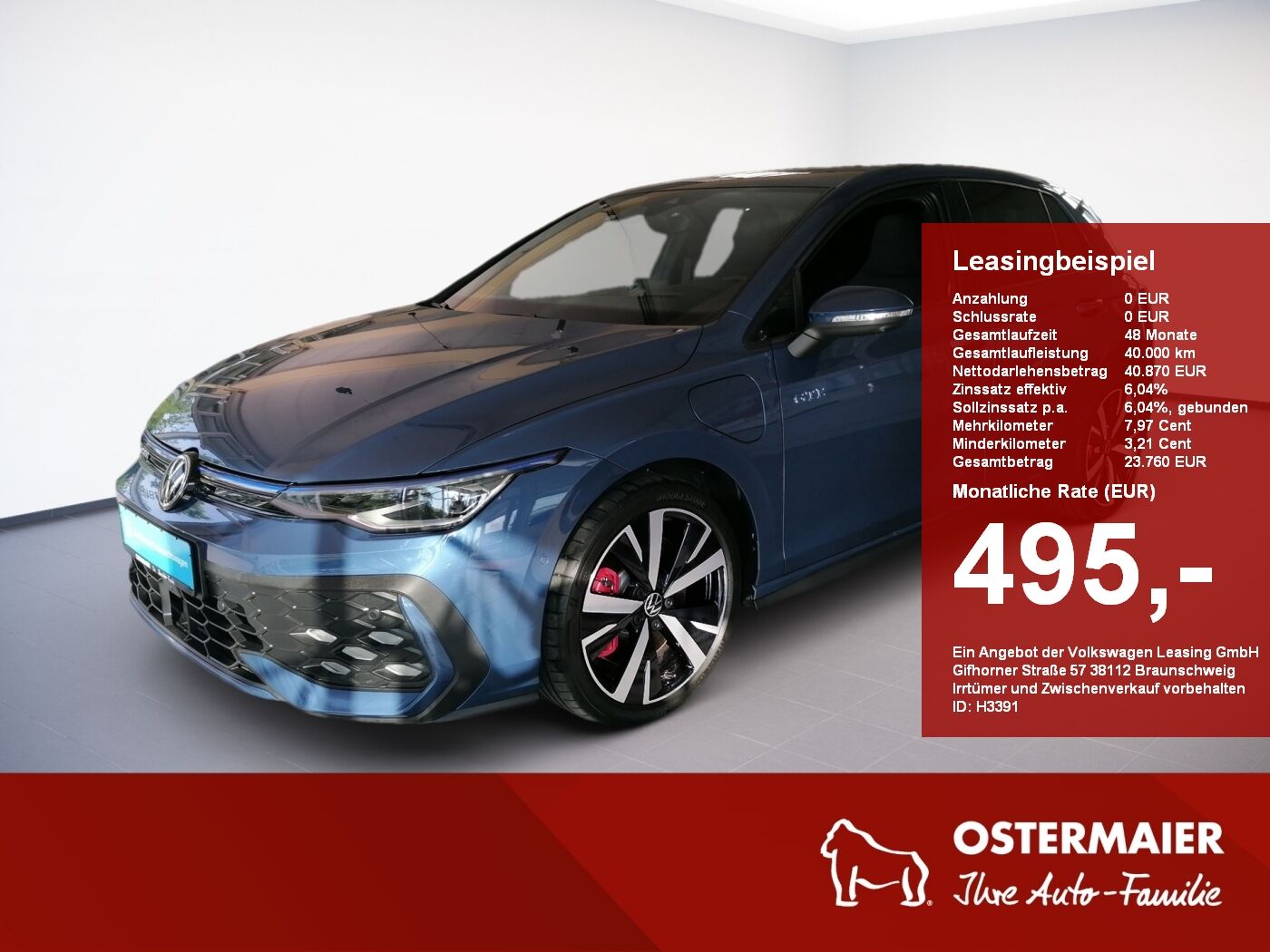 VW Golf VIII GTE 1.5TSI eHybrid 272PS DSG IQ.LIGHT.