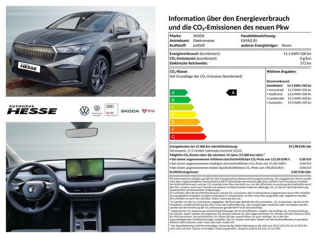 Skoda Enyaq Coupé 85, 20" Alu, AHK, LED, Navi, PDC v+h