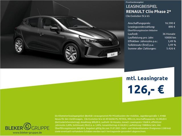 Renault CLIO Phase 2 Clio Evolution SCe 65