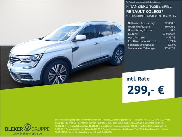 Renault Koleos INITIALE PARIS BLUE dCi 185 4WD CVT (MY2