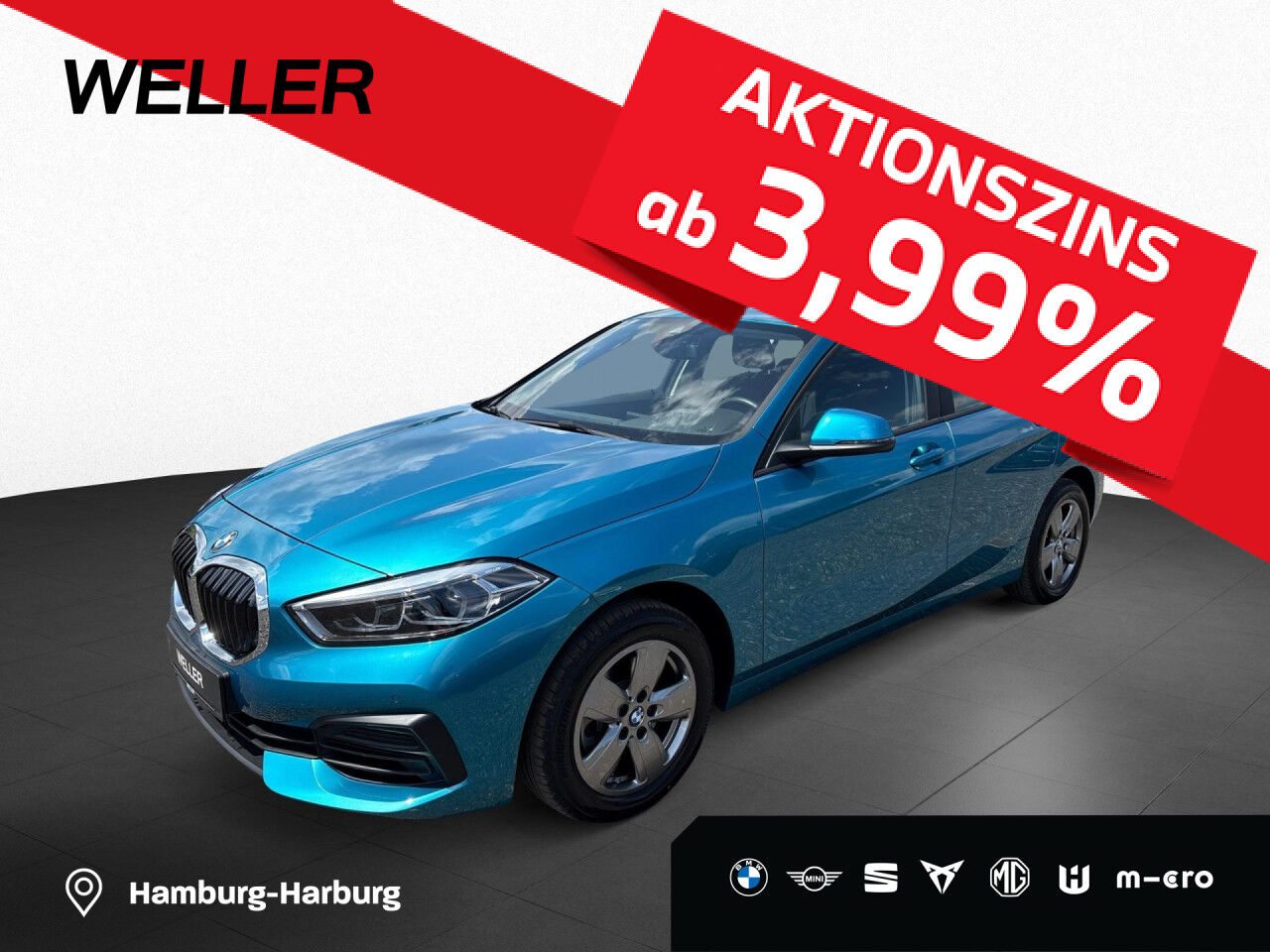 BMW 116i Advantage LivePro,LED,Tempo,PDCvo+hi,SHZ Navi