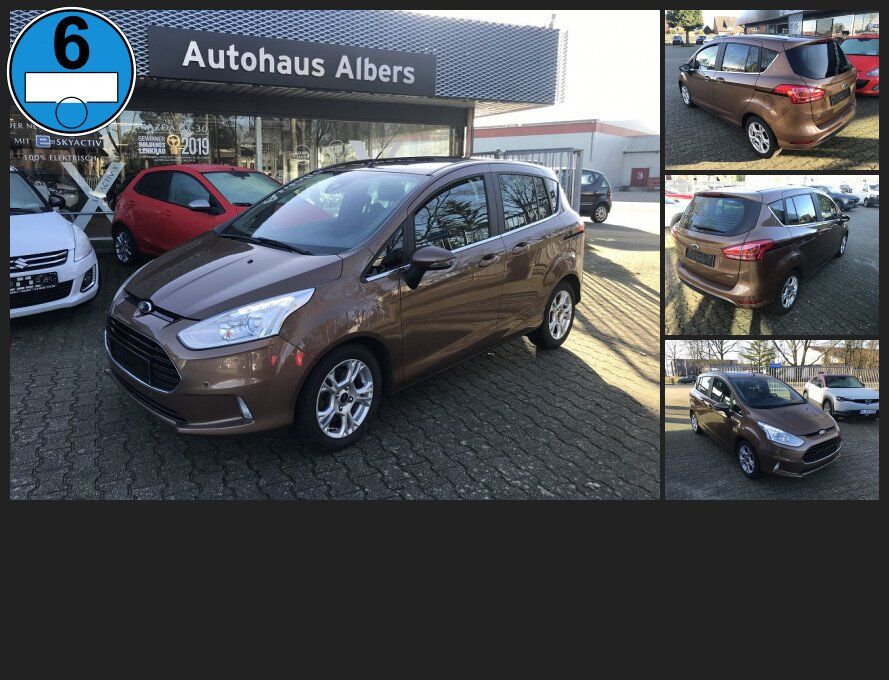 Ford B-Max 1.0 EcoBoost 103KW Titanium, NAVI, P.Dach, PDC,