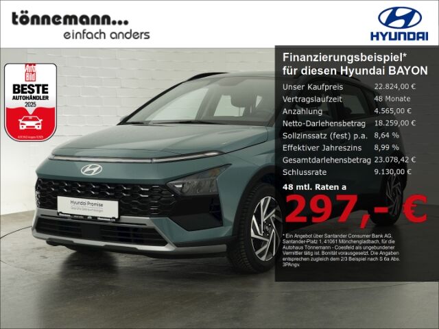 Hyundai BAYON FACELIFT T-GDI TREND DCT+VOLL LED+NAVI+RÜC