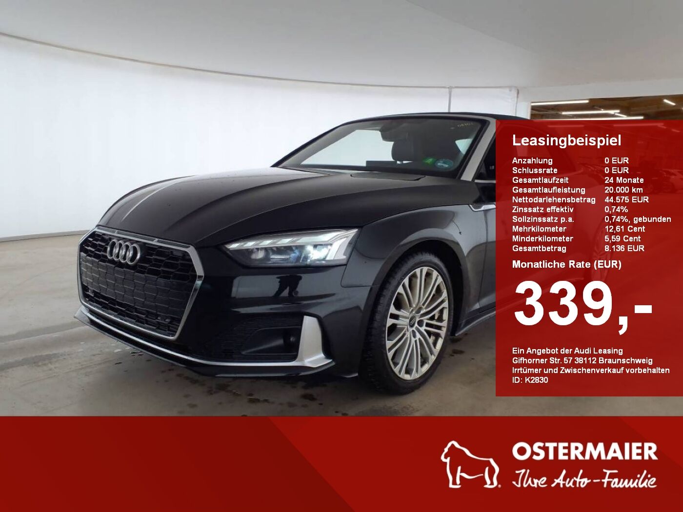 Audi A5 Cabriolet ADVANCED 40 TFSI S-TRONIC MATRIX.AC