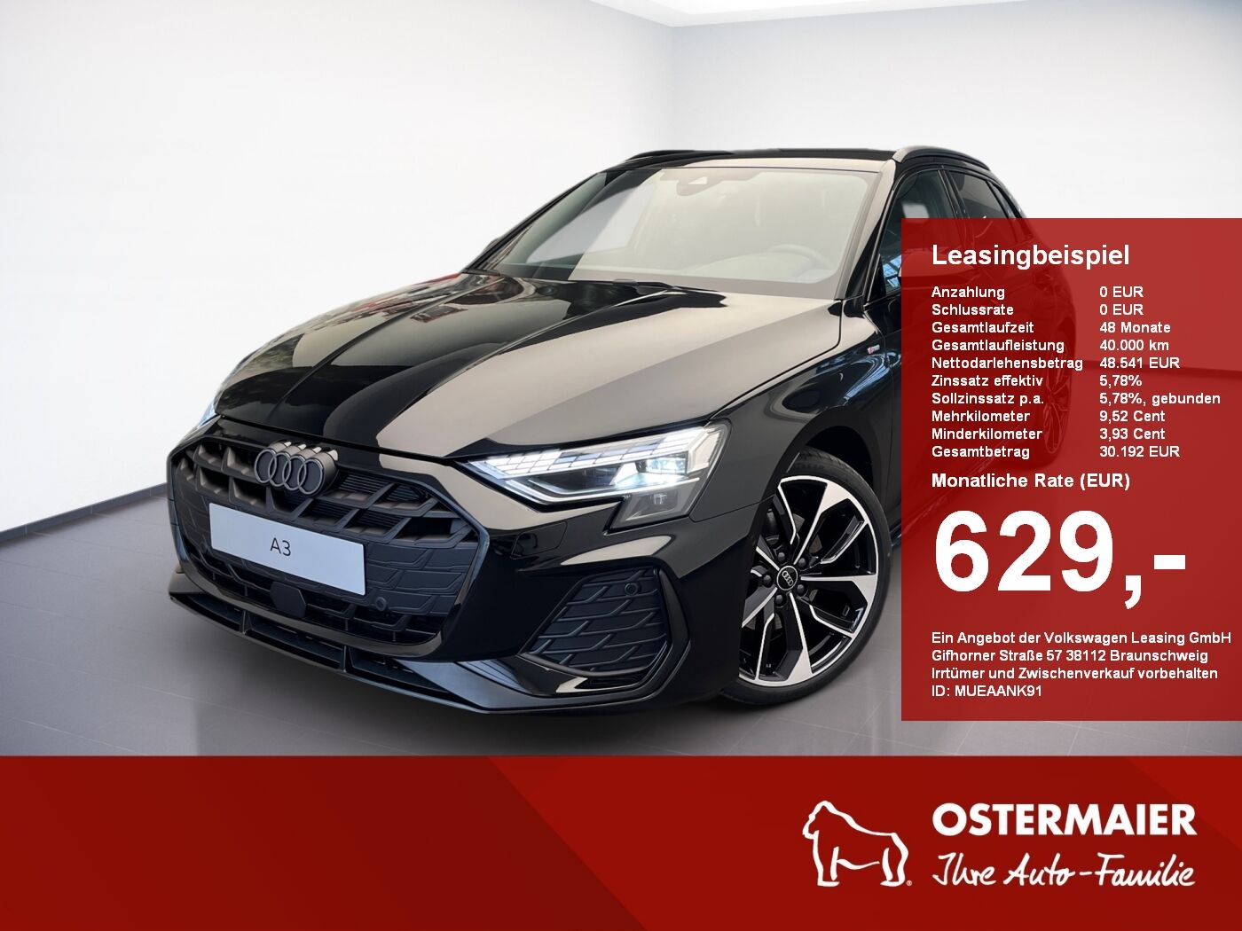 Audi A3 Sportback S line 40TFSI quattro 204PS 5J-Gara