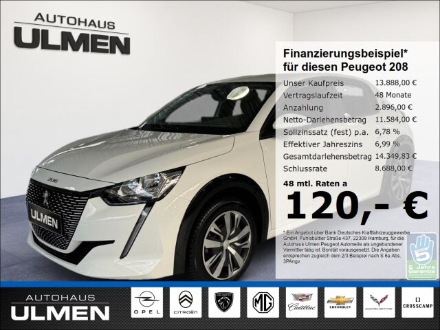 Peugeot 208 e- Active Elektromotor 136 Apple CarPlay Tem