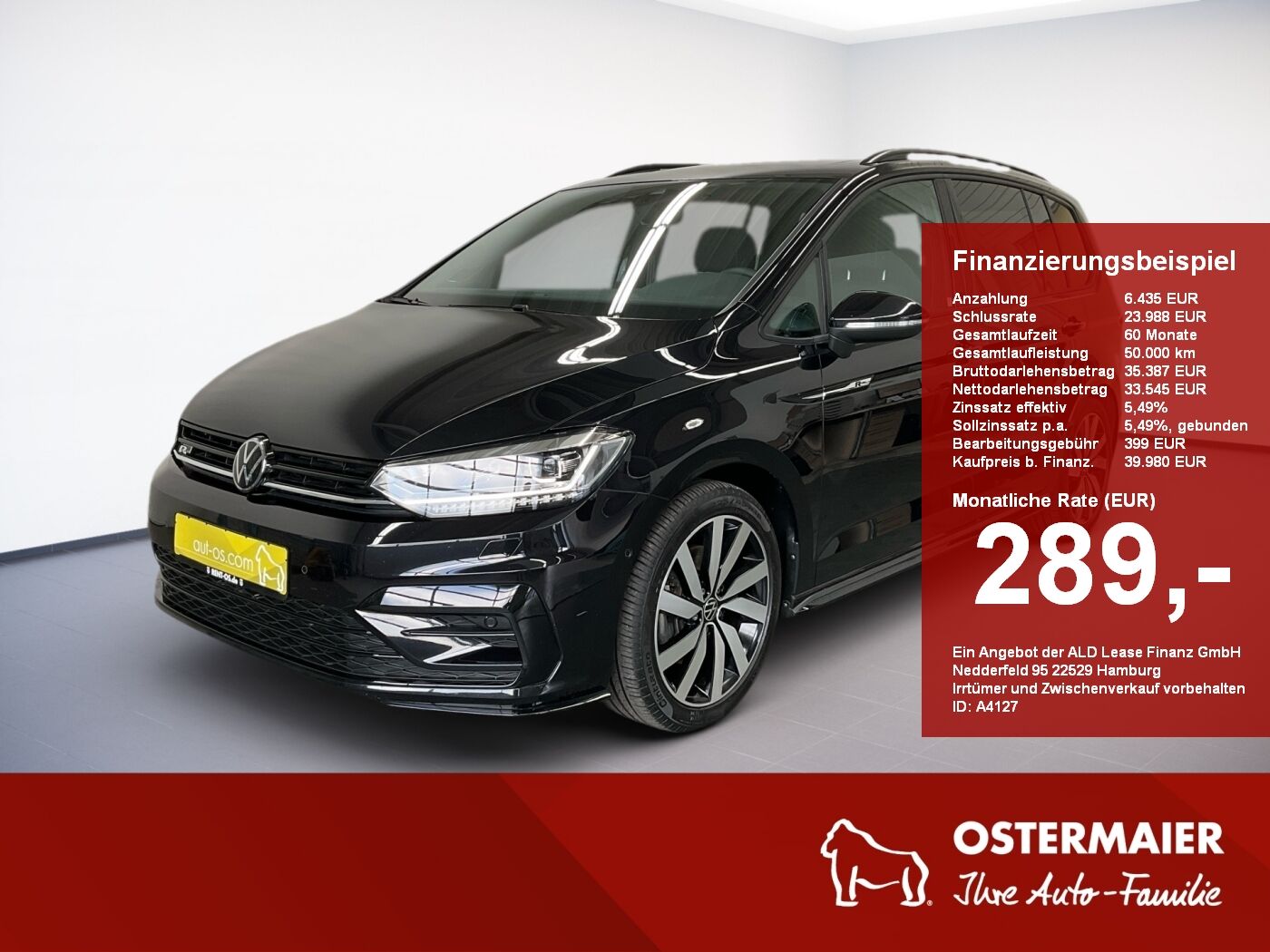 VW Touran R-LINE BLACK STYLE 2.0TDI 150PS DSG ACC.A