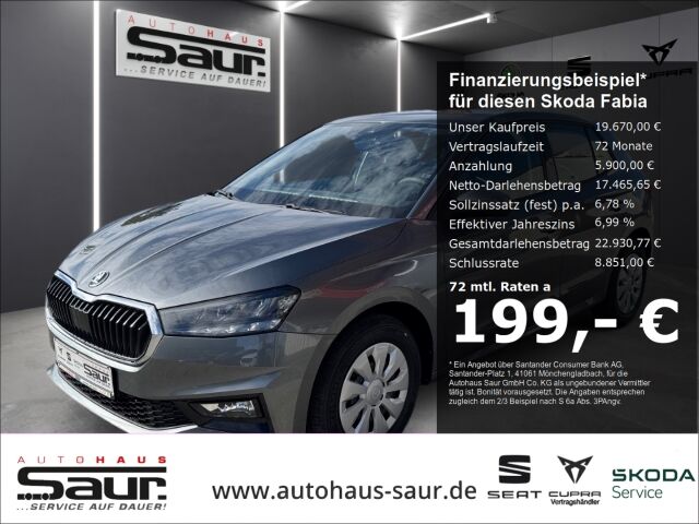 Skoda Fabia Selection 1.0 TSI SMART LINK SHZ LED KLIMA
