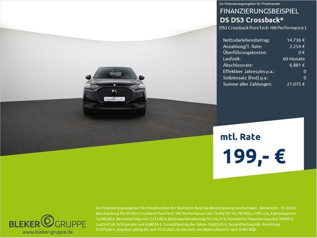 DS Automobiles DS3 Crossback PureTech 100 Performance Line