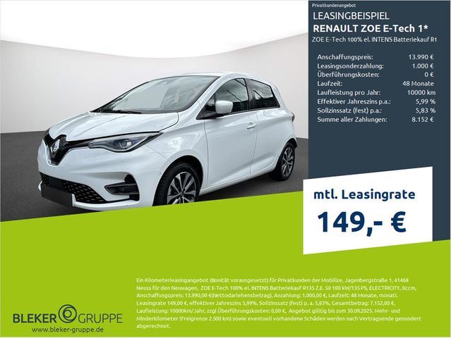 Renault ZOE E-Tech 1 00% el. INTENS Batteriekauf R135 Z