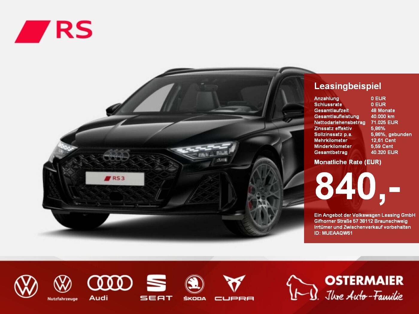 Audi RS3 Sportback S tronic 400PS, GRA,NAVI,PDC,KAMER