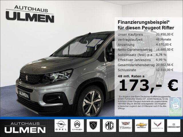Peugeot Rifter GT-Line L2 BlueHDi 130 Rückfahrkamera Kli