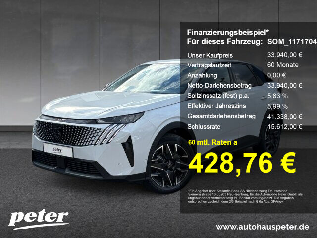 PEUGEOT 3008 1.2 Hybrid 136 Allure +PanoNav+Drive-Assist