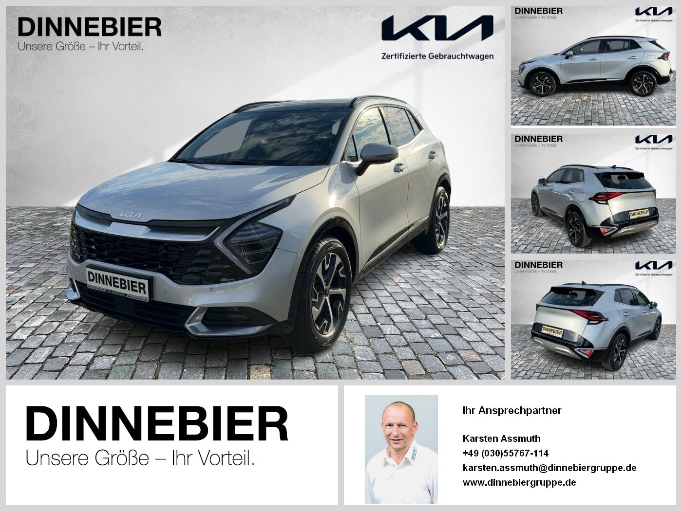 Kia Sportage Spirit 1.6T LED+360°+Glasdach+Navi