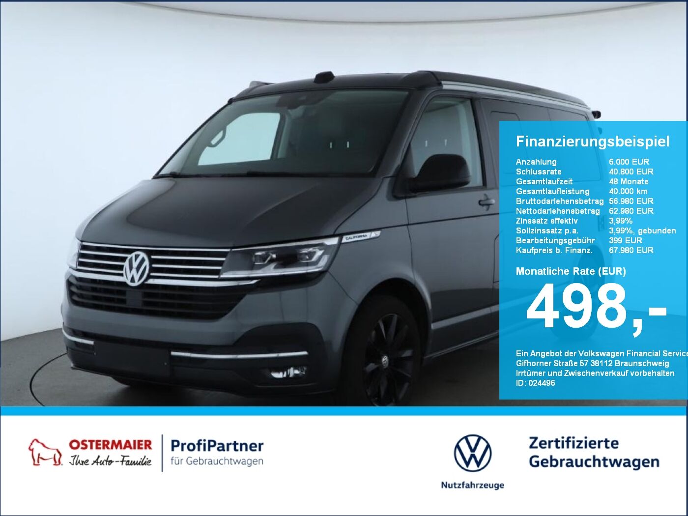 VW T6.1 California OCEAN 2.0TDI 204PS DSG LED.AHK.K