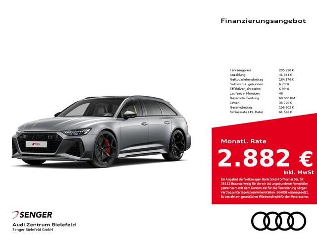 Audi RS6 Avant performance Gletscherweiß Matteffekt