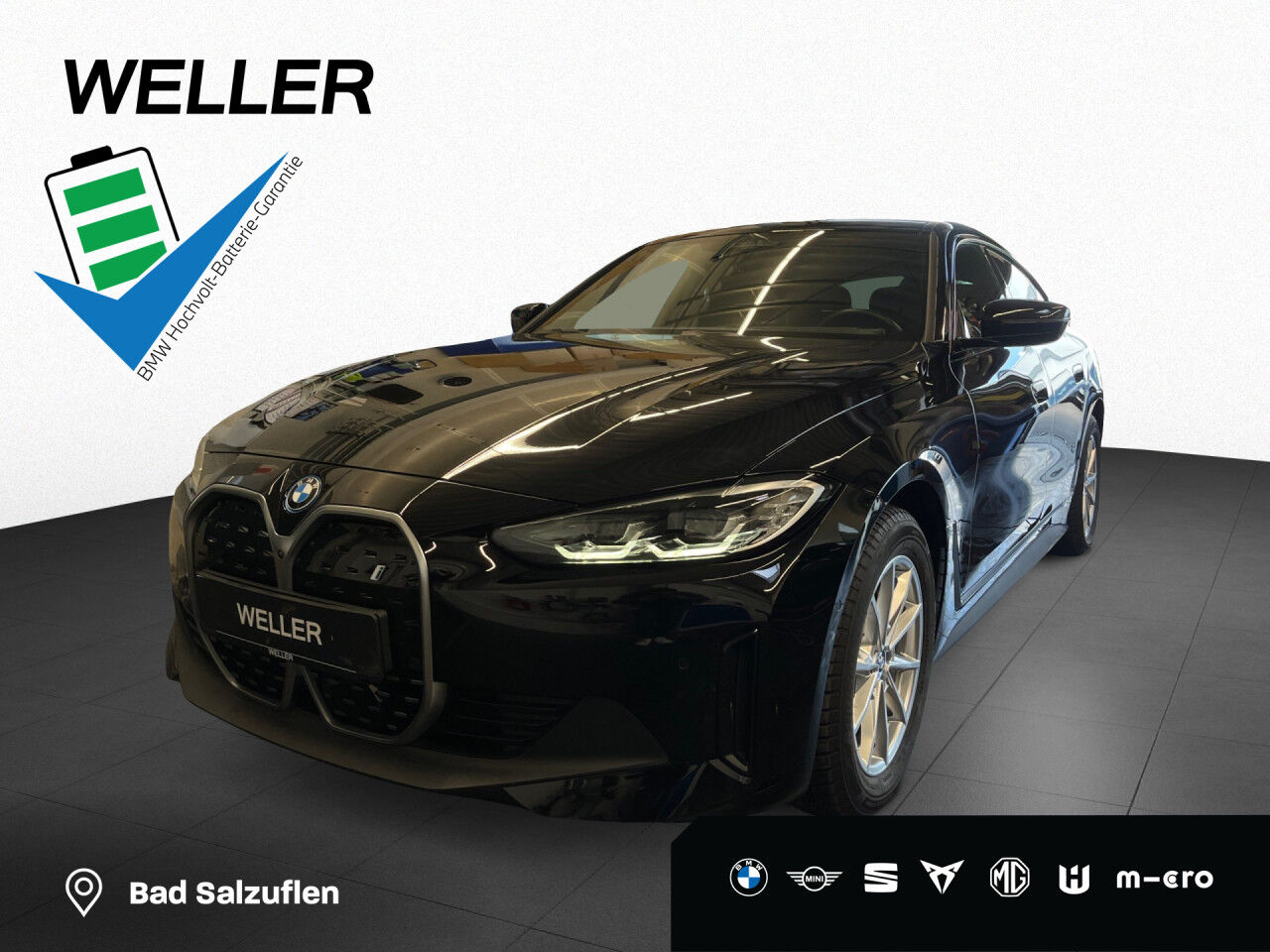 BMW i4 eDri40 GC DAPro,HUD,H/K,LCPro,360°,Leder,AHK