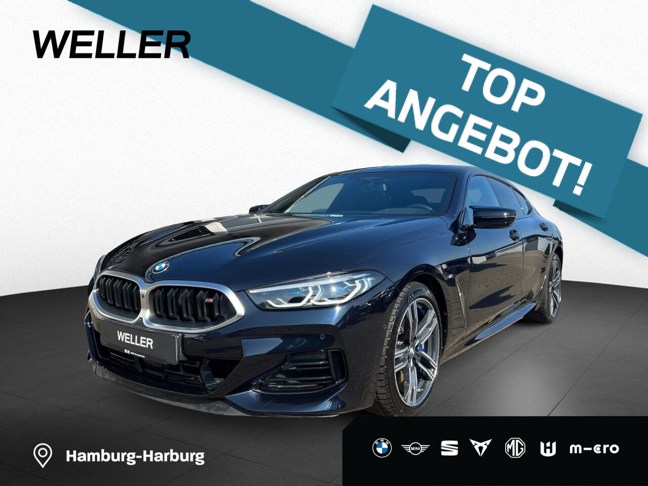 BMW M850i xDr Gran Coupe Pano,Laser,360°,St+G,SoftC