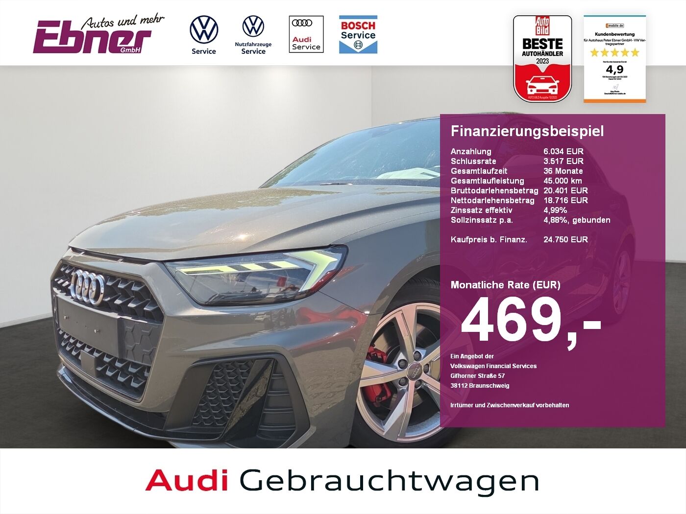 Audi A1 Sportback S-LINE 40TFSI ACC+KEYLESS+LED+NAVI+