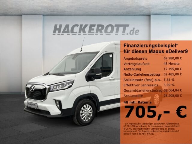 Maxus eDeliver9 89 kWh L3H2 Kasten Lang Plus-Paket Kli