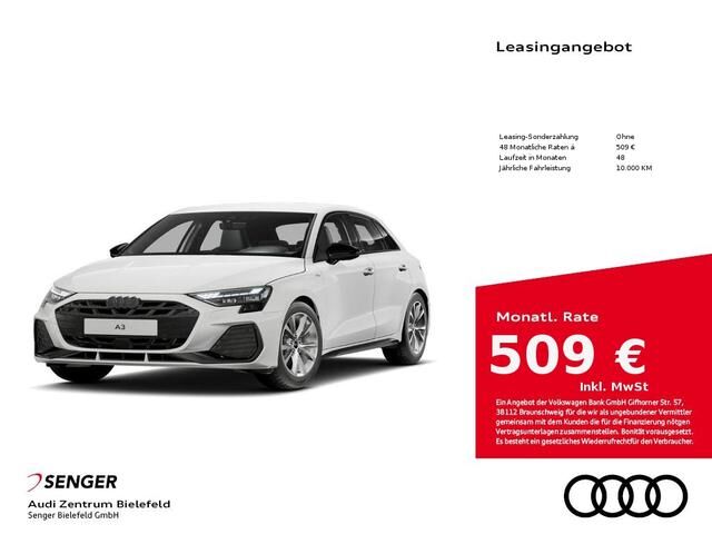 Audi A3 Sportback S line 30 TDI Audi Phone Box Navi