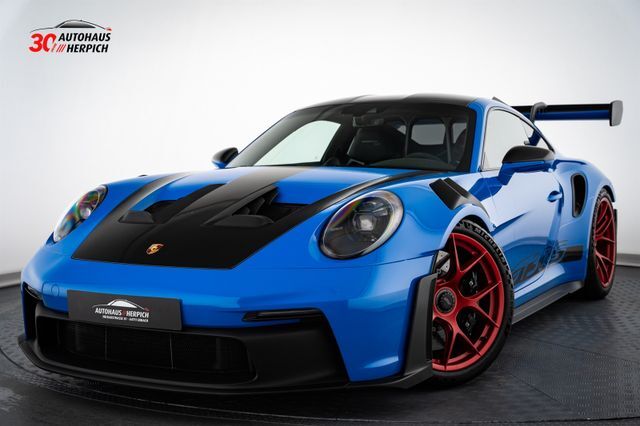 Porsche 992 GT3RS Sharkblue Pyrored Weissach PCCB Lift