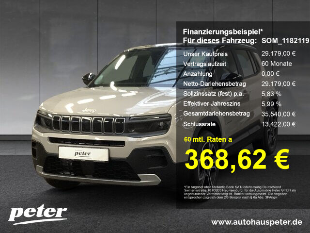 JEEP Avenger e-Hybrid MY24 Altitude 1.2l T3 48V 81kW