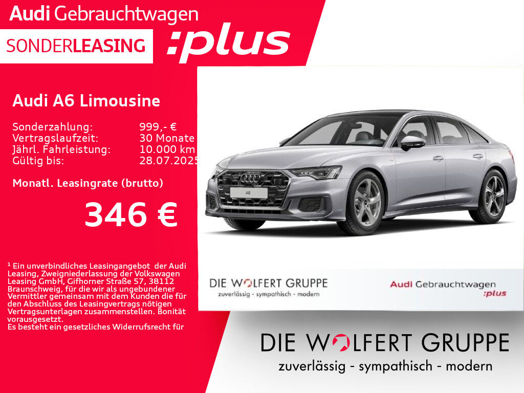 Audi A6 Limousine S line 45 TFSI quattro S tronic ACC