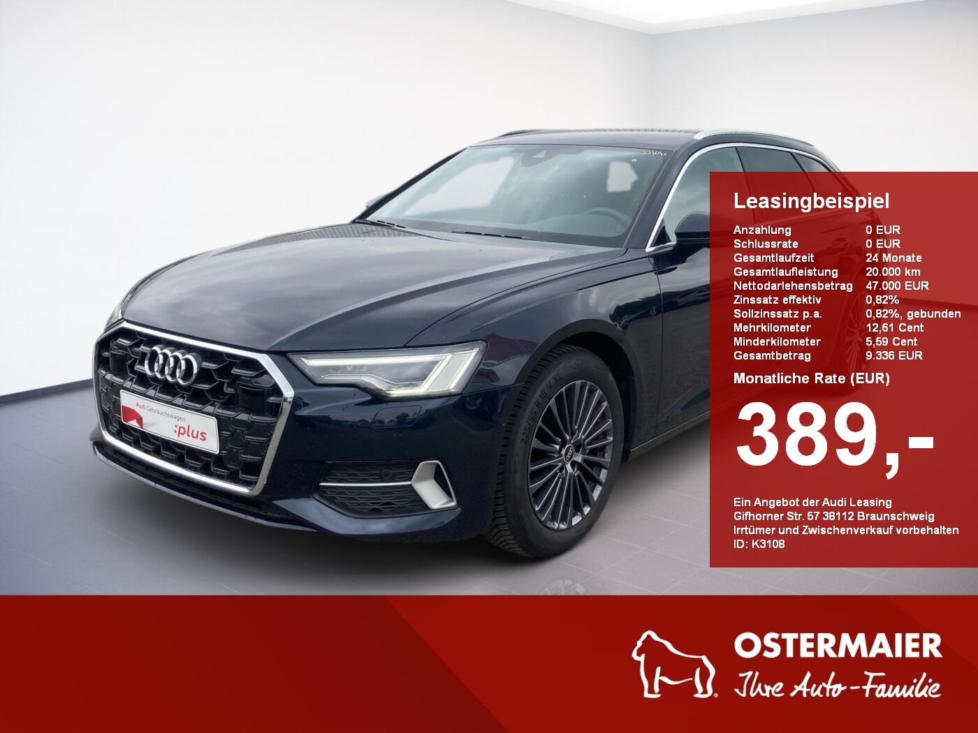 Audi A6 Avant ADVANCED QUATTRO 40TDI 204PS.STRONIC.MA