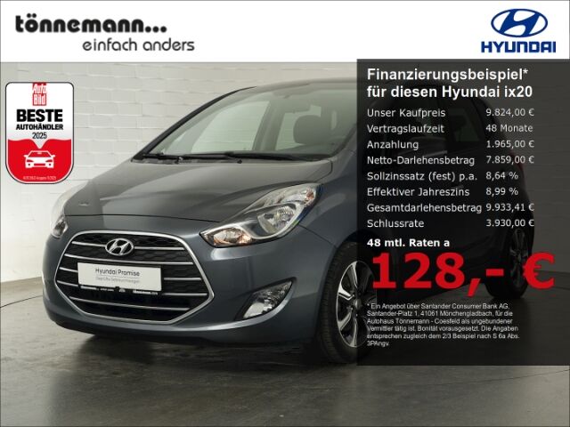 Hyundai ix20 SPACE PLUS BLUE+NAVI+RÜCKFAHRKAMERA+SCHIEBE