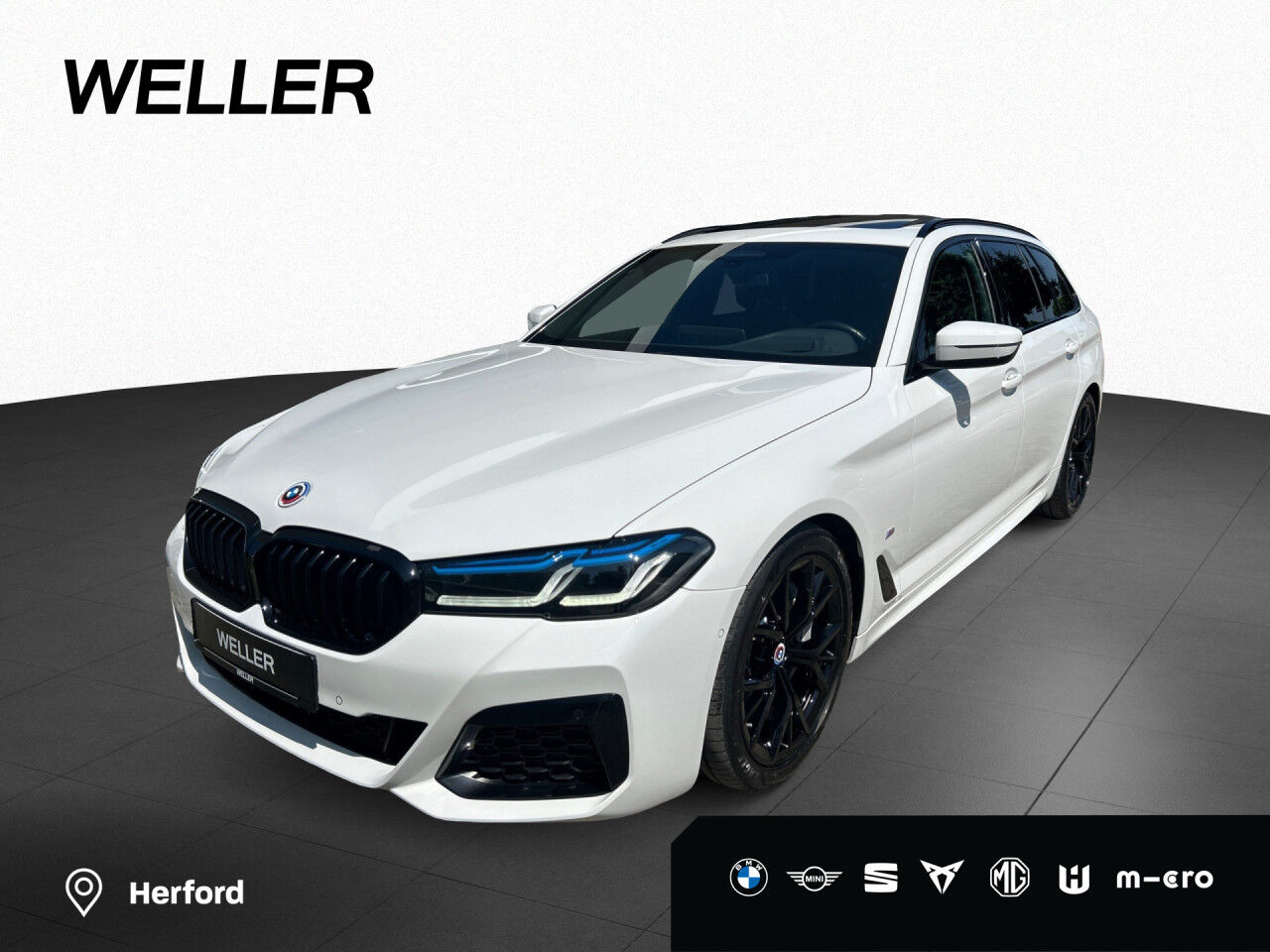 BMW 530d Tour. MSport AHK Pano SiHz DrAssPr LASER HUD