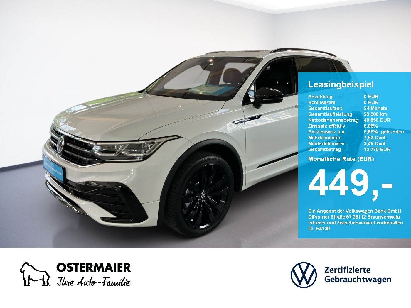 VW Tiguan Allspace R-LINE BLACK STYLE 2.0TDI 193PS