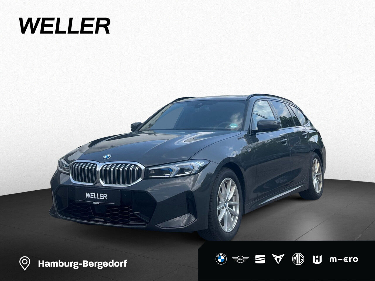 BMW 320d T M Sport LCI Pano,HUD,AdLED,LCPro,ACC,360°