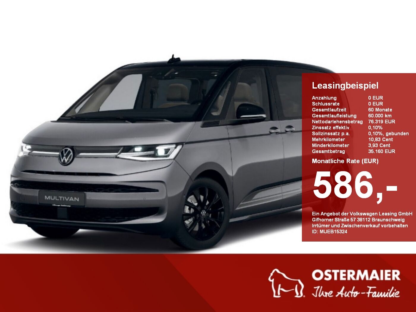 VW T7 Multivan Life Edition 1.5TSI eHybrid, NAVI,AH