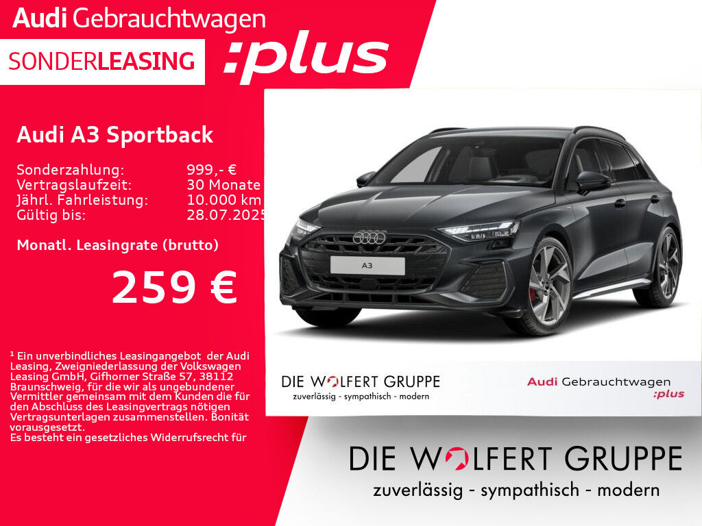 Audi A3 Sportback S line 35 TFSI 6-Gang ACC*RFK*AHK
