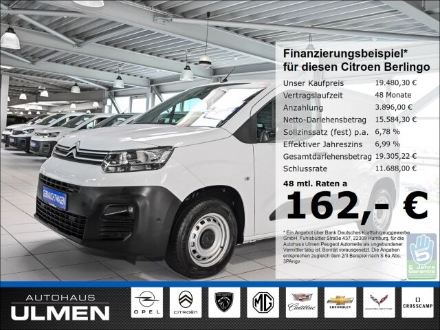 Citroen Berlingo Kasten Club EU6d PureTech 110 Klima Rüc