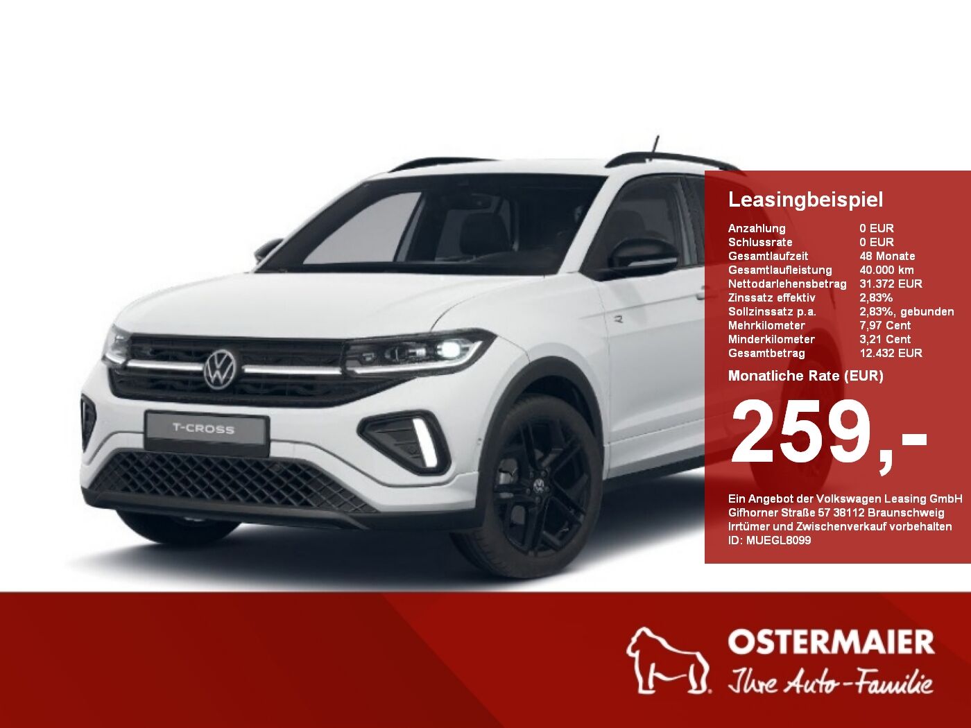 VW T-Cross R-Line 1.0TSI 116PS DSG IQ.LIGHT,AHK,ACC