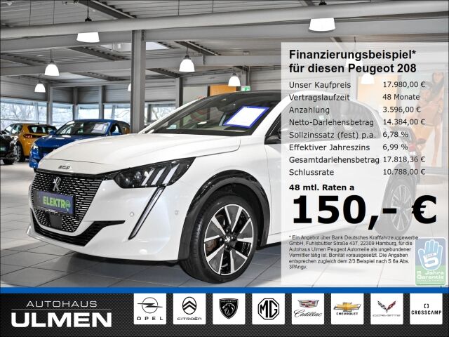 Peugeot 208 GT-LINE Allure Elektromotor 136 Navi Rückfah