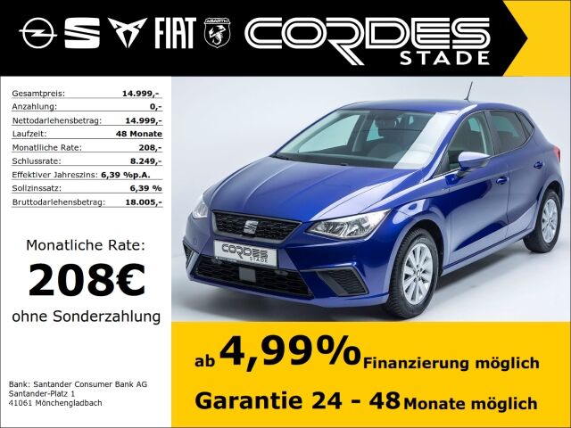 Seat Ibiza Style 1.0 TSI Allwetterreifen PDC Navi Fre