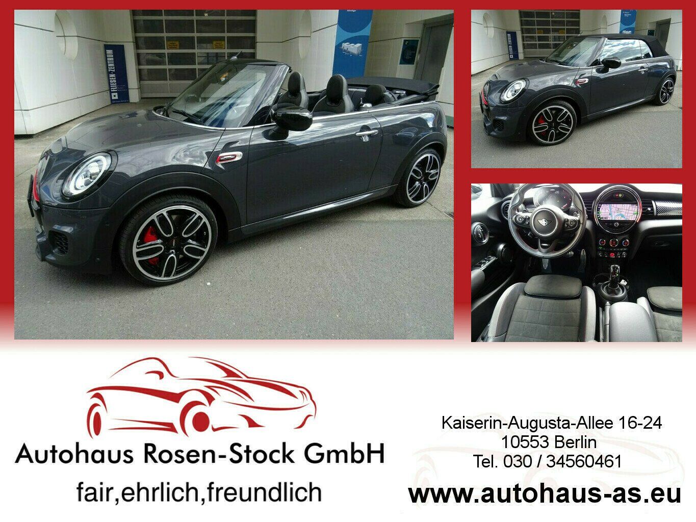 Mini John Cooper Works Cabrio Autom,Leder,ACC,Harman