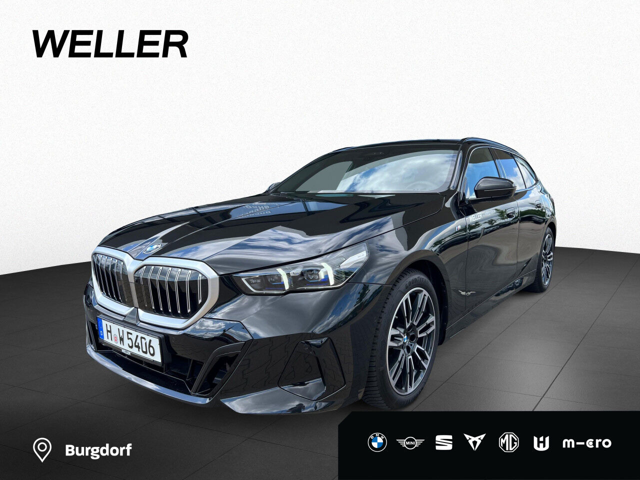 BMW 540d xdrive Touring M-Sport Pano Carbon B&W AHK
